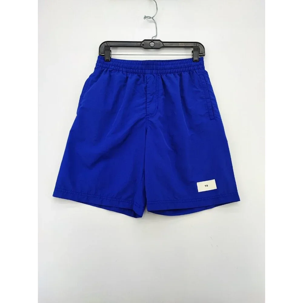 adidas Y-3 Men's Blue Mid Length Swim Shorts Size S